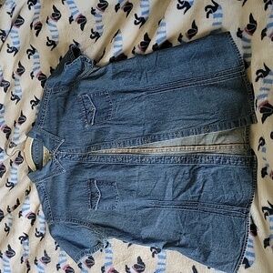 Cabela's Short Sleeve Denim Shirt